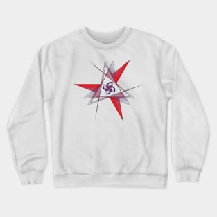 "Inner Peace" - Abstract Geometric Mandala Design Crewneck Sweatshirt